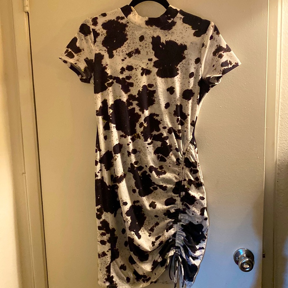 Cow print dress!